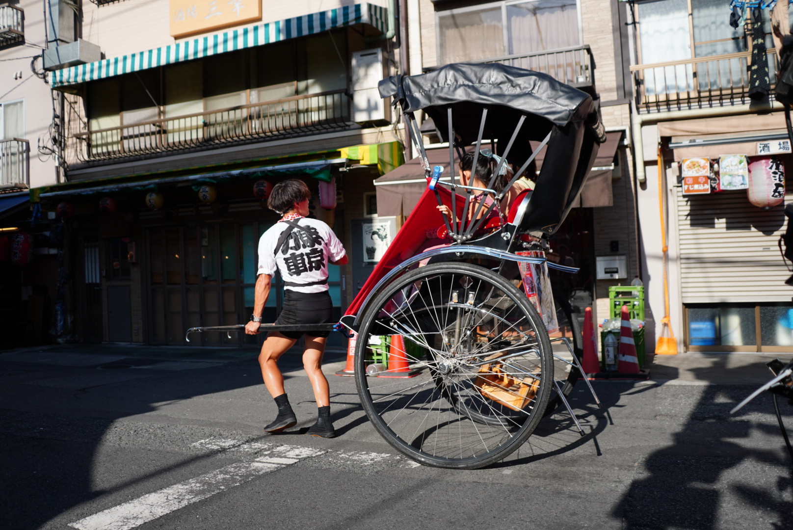 Rickshaw puller in Asakusa, Tokyo